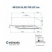 Витяжка вбудована Minola HBI 5263 WH GLASS 700 LED Line
