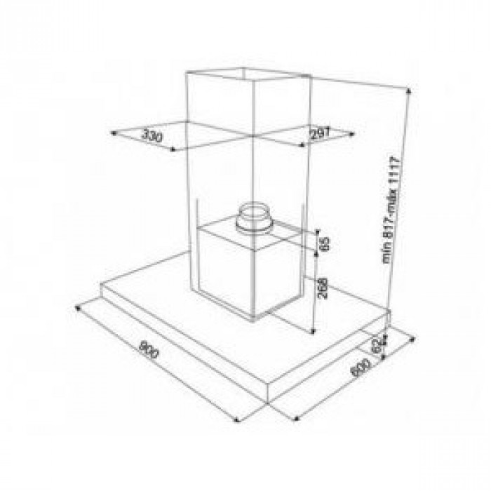 Витяжка Т-подібна Teka DH2 90 Isla