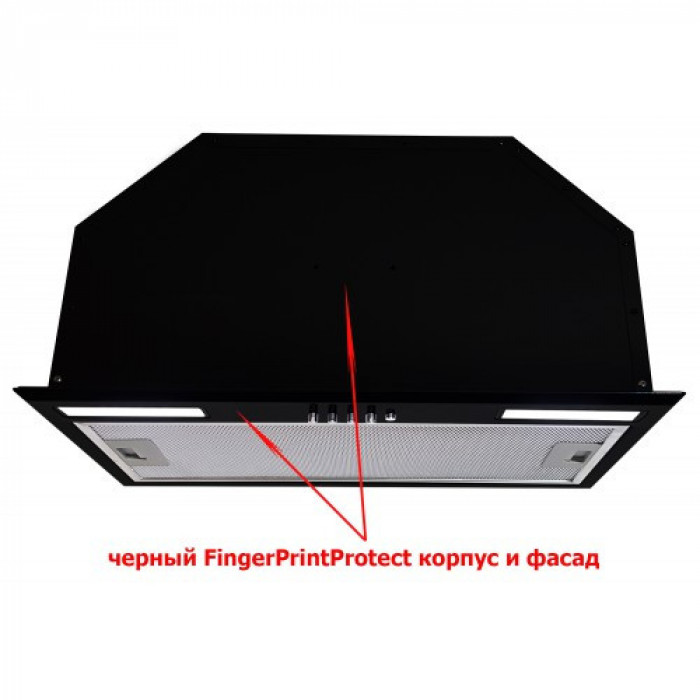 Витяжка вбудована LUXOR Hausgerate Jet F 60 BK 1450 LED Mechanic