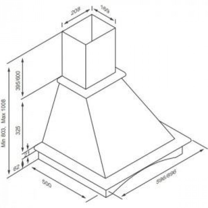 Витяжка купольна KERNAU KCH 1591 NP