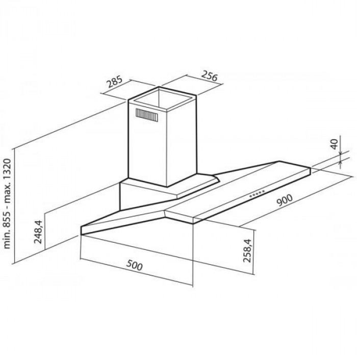 Витяжка декоративна Freggia CHPO9X