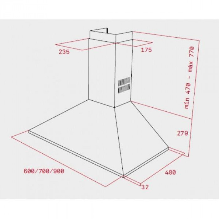 Витяжка купольна Teka DBB 60 Inox