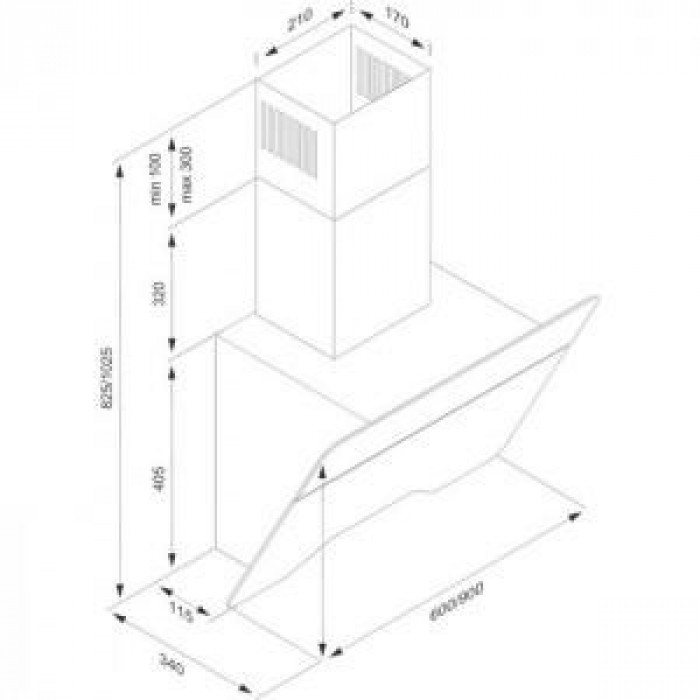Витяжка похила KERNAU KCH 3661 B