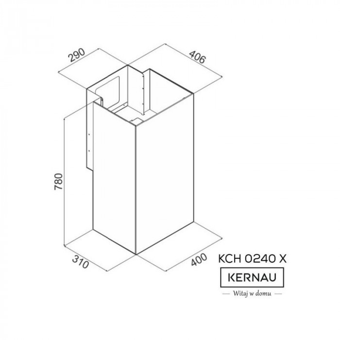 Витяжка декоративна KERNAU KCH 0240 X