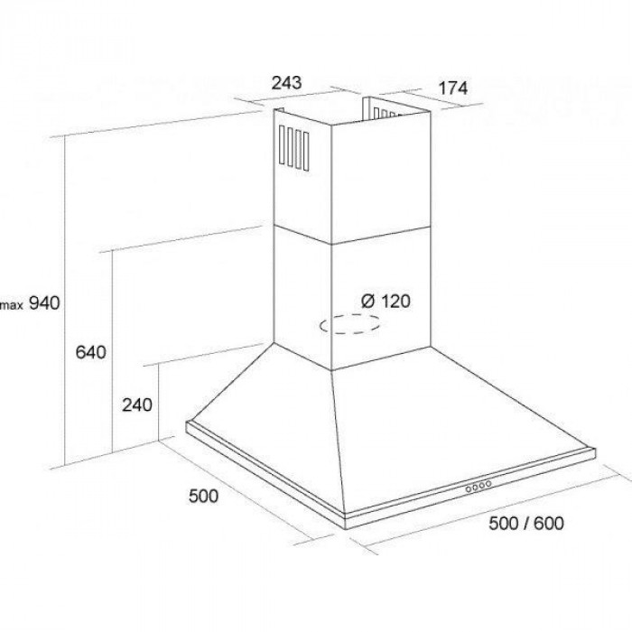 Витяжка купольна Borgio BHK 60 Black