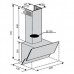 Витяжка похила Ventolux ROMANIA 60 BK (750) PB