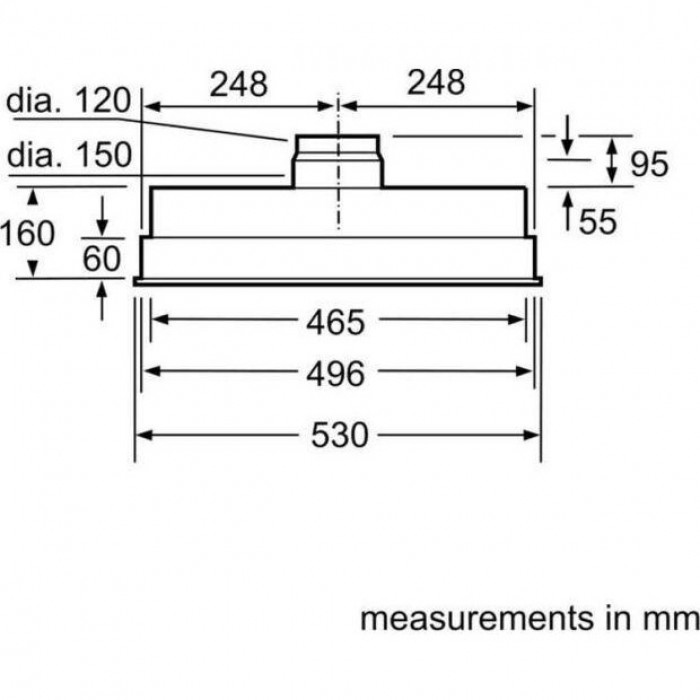 Витяжка вбудована Siemens LB55565