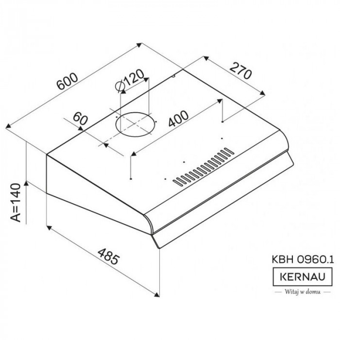 Витяжка пласка KERNAU KBH 0960.1 B
