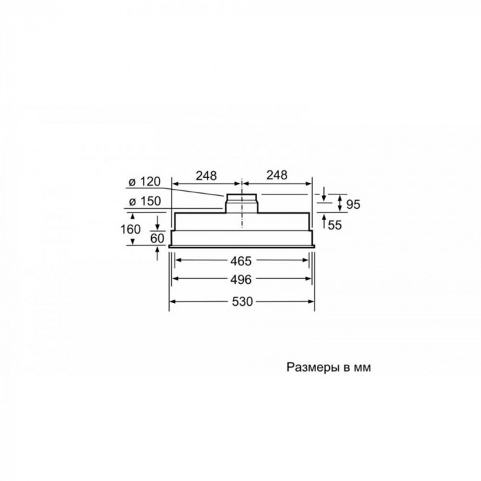 Витяжка телескопічна Bosch DHL555BL