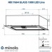 Витяжка вбудована Minola HBI 7664 BL GLASS 1000 LED Line