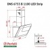 Витяжка похила Perfelli DNS 6753 B 1100 WH/BL LED