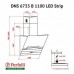 Витяжка похила Perfelli DNS 6733 B 1100 BL/I LED