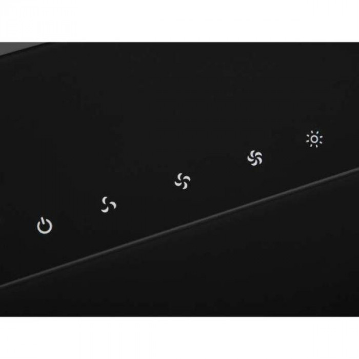 Витяжка похила Ventolux TREVI 60 BK (950) TC