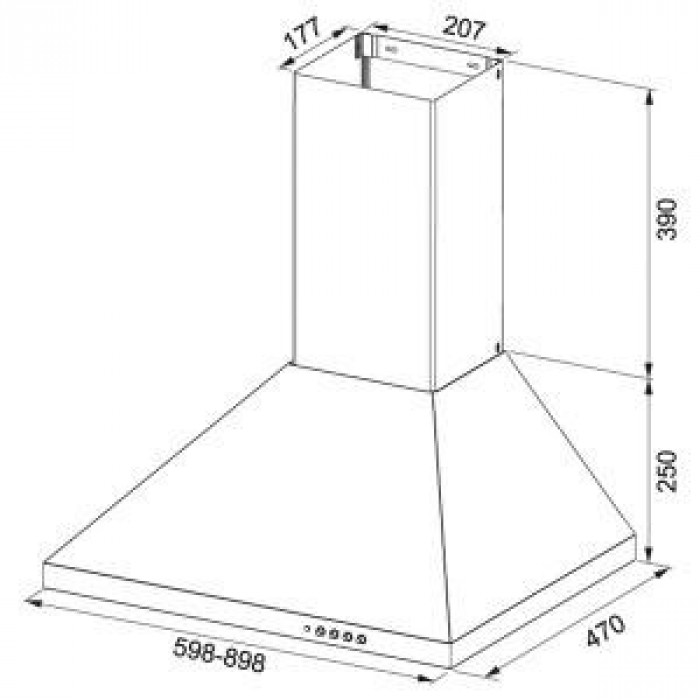 Витяжка купольна Franke FDL 665 XS LED1 (320.0521.537)
