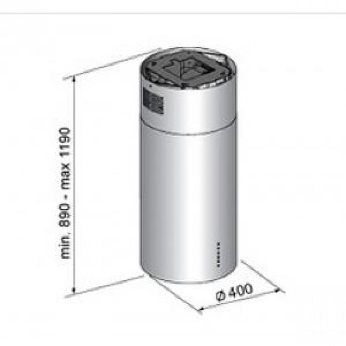 Витяжка декоративна Zirtal KD-IS CL BL