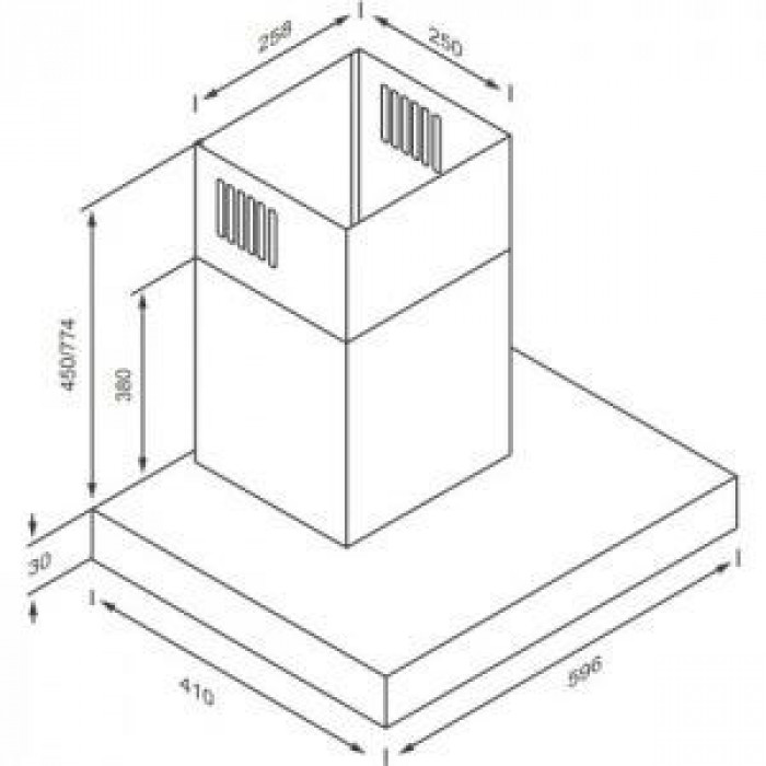 Витяжка Т-подібна KERNAU KCH 1761 X E
