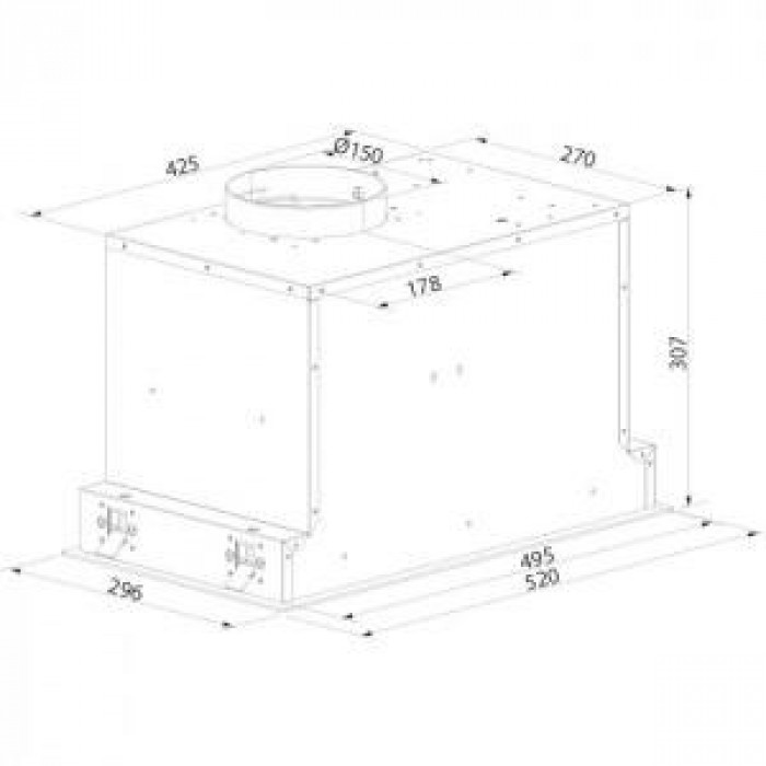 Витяжка вбудована KERNAU KBH 2060 W