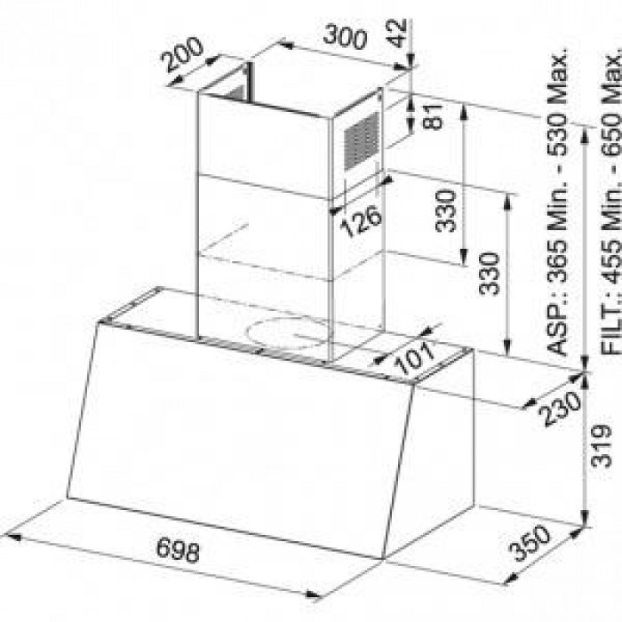 Витяжка купольна Franke Trendline Plus BK 70 (321.0536.200)