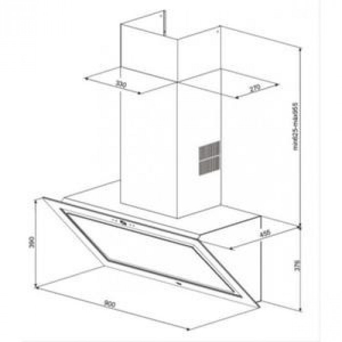 Витяжка похила Teka DLV 998 BK (40437210)