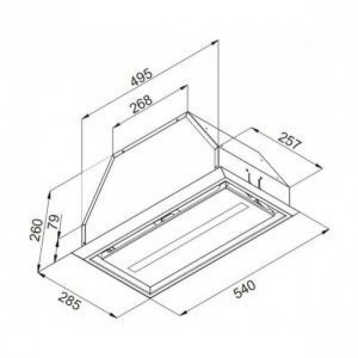 Витяжка вбудована KERNAU KBH 08501 B