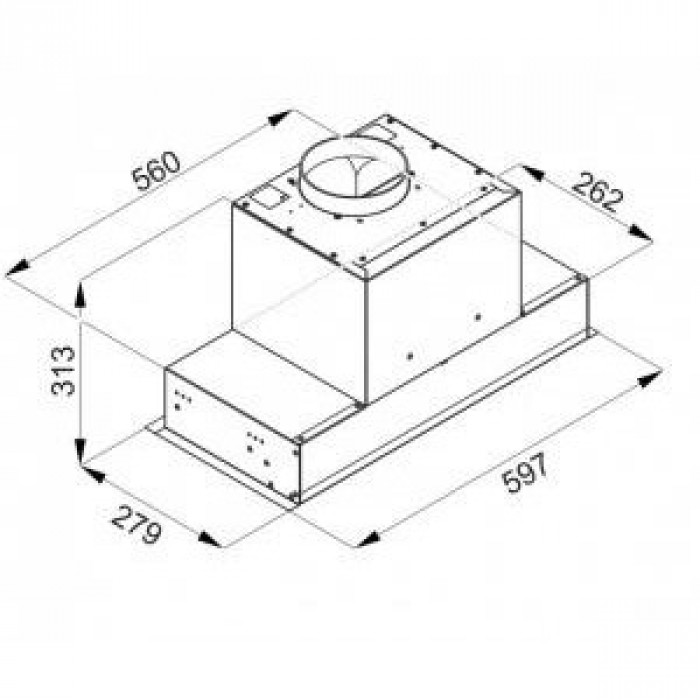 Витяжка вбудована KERNAU KBH 0560.1 B GESTURE