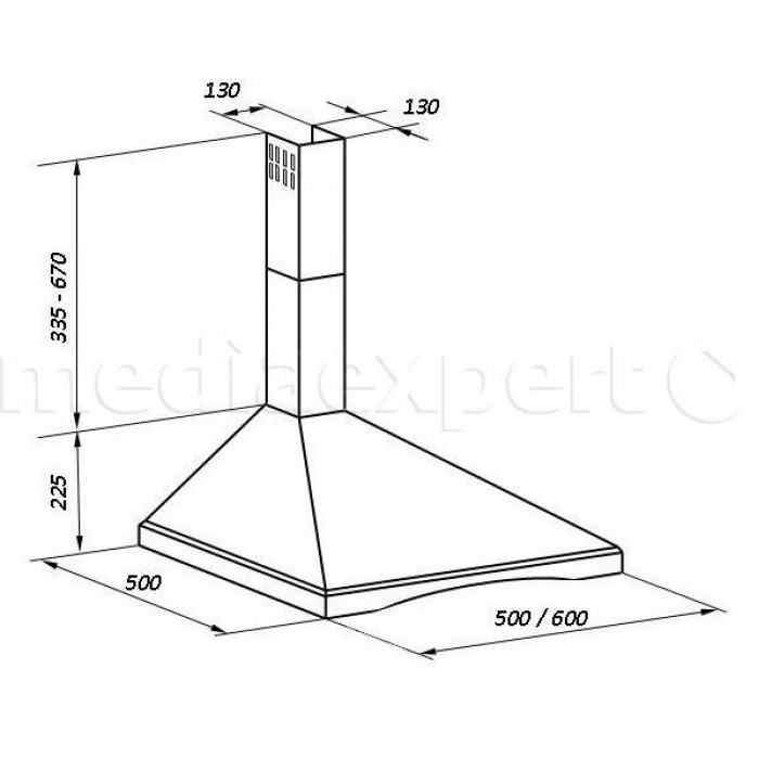 Витяжка купольна VDB INKA 60 CZERESNIA ANTYCZNA