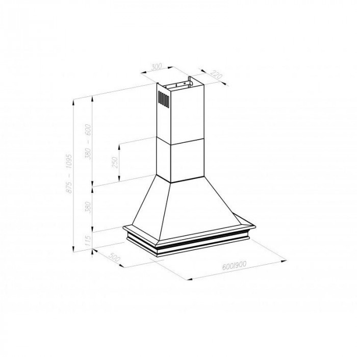 Витяжка купольна VDB Classic L 60 Cream