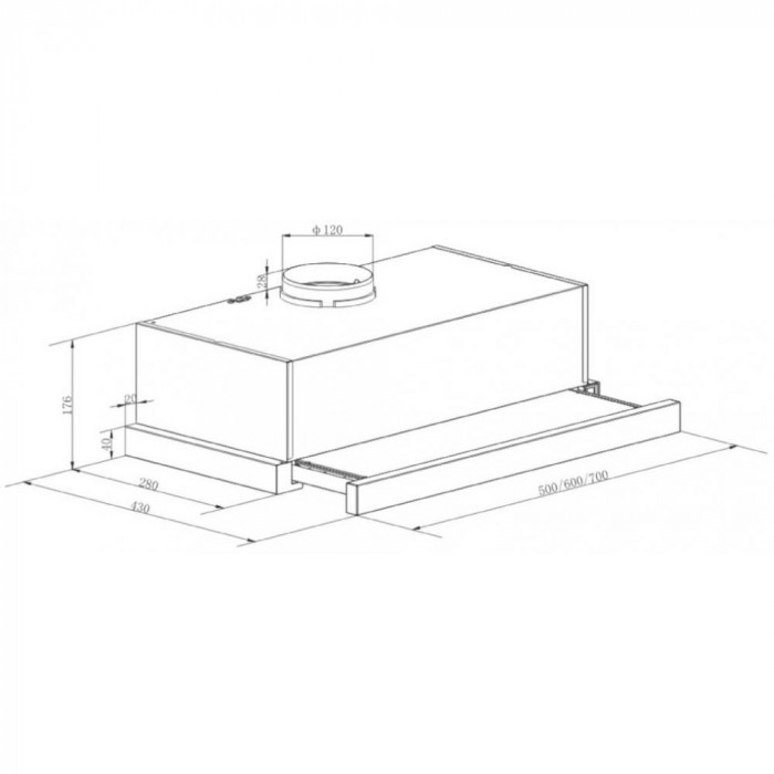 Витяжка телескопічна Candy CBT625/2X