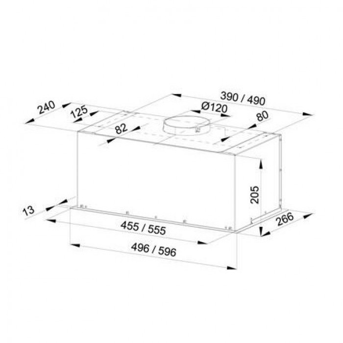 Витяжка вбудована Alveus Laskar 60 Black