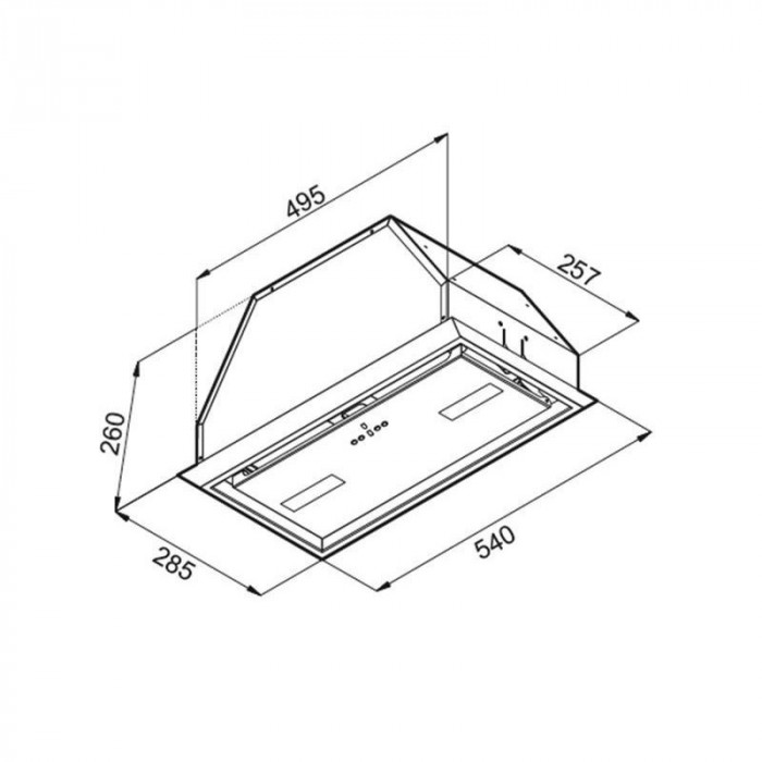 Витяжка вбудована VDB FLAT 53