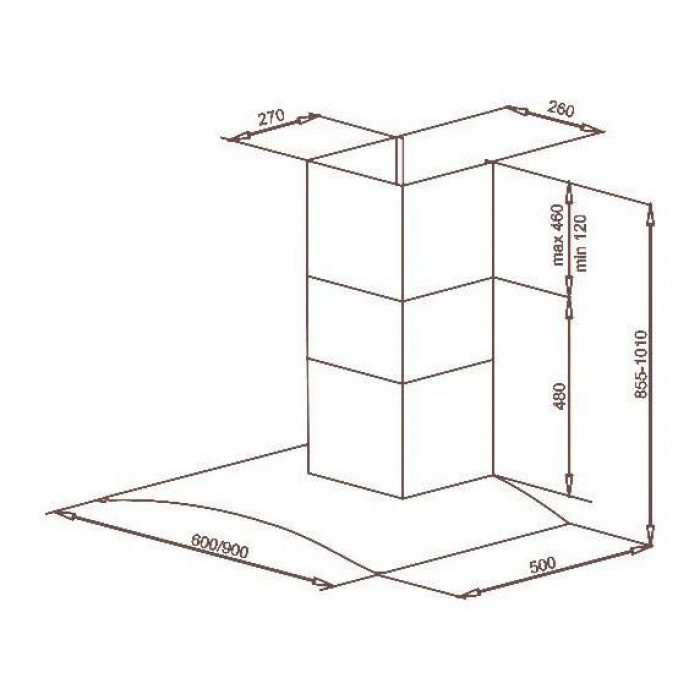 Витяжка декоративна VDB SPRINT 90