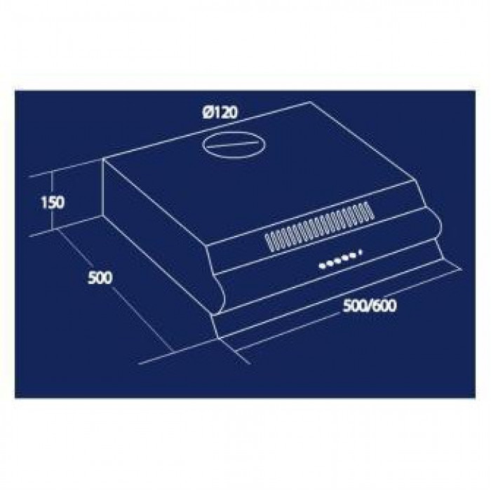Витяжка пласка AKPO WK-7 P-3050 gray