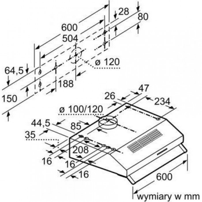 Витяжка пласка Bosch DUL62FA51