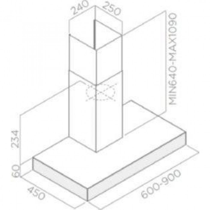 Витяжка Т-подібна Turboair SOFIA IX/A/60