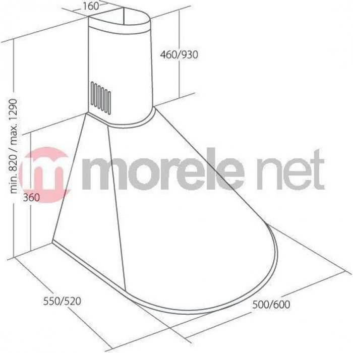 Витяжка купольна AKPO WK-4 DANDYS 60 Inox