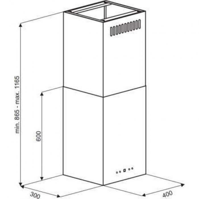 Витяжка декоративна VDB Cube W White