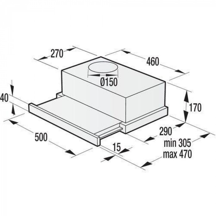 Витяжка телескопічна Gorenje BHP523E10X