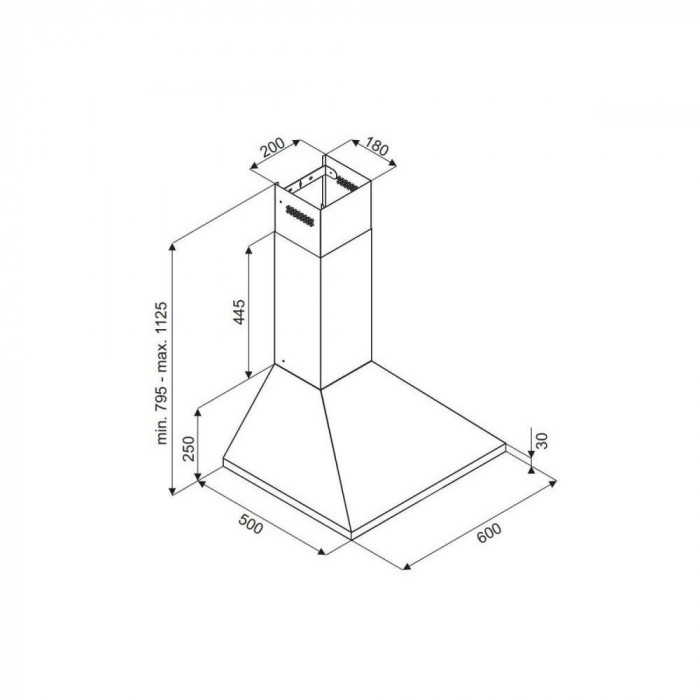 Витяжка купольна GLOBALO Bertez 60.1 Black
