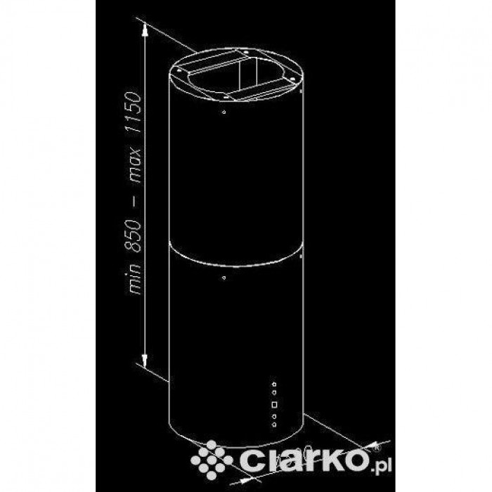 Витяжка декоративна Ciarko ORW 38 black