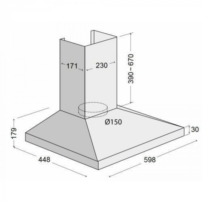 Витяжка купольна Concept OPK3360