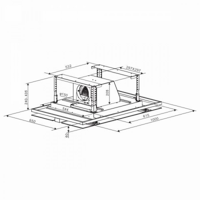Витяжка вбудована Kaiser EA 1047 W Eco