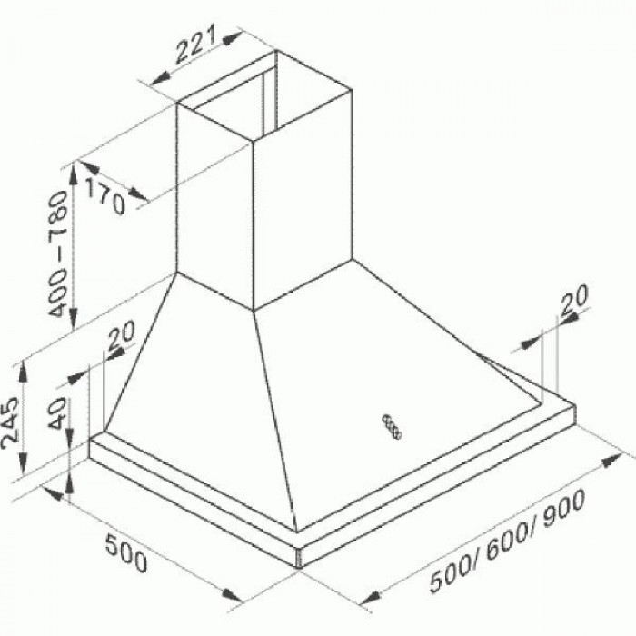 Витяжка купольна Kaiser A 6416 WBE