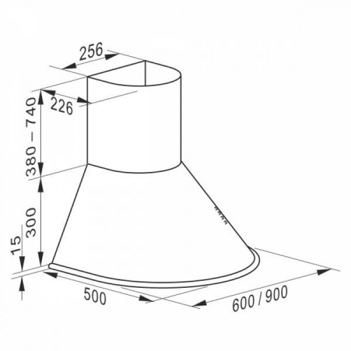 Витяжка купольна Kaiser A 9423 BE Eco