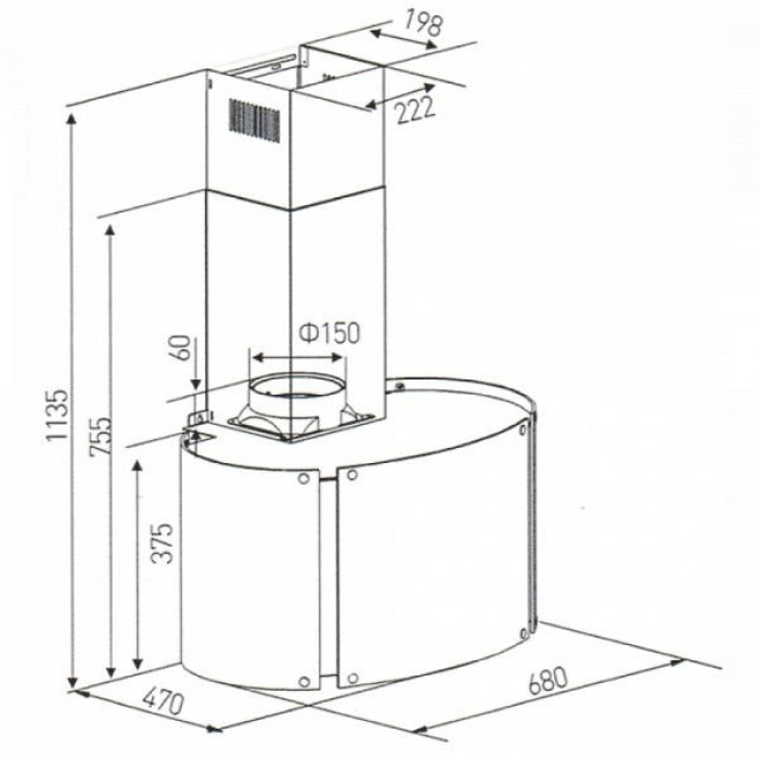 Витяжка декоративна Kaiser A 7425