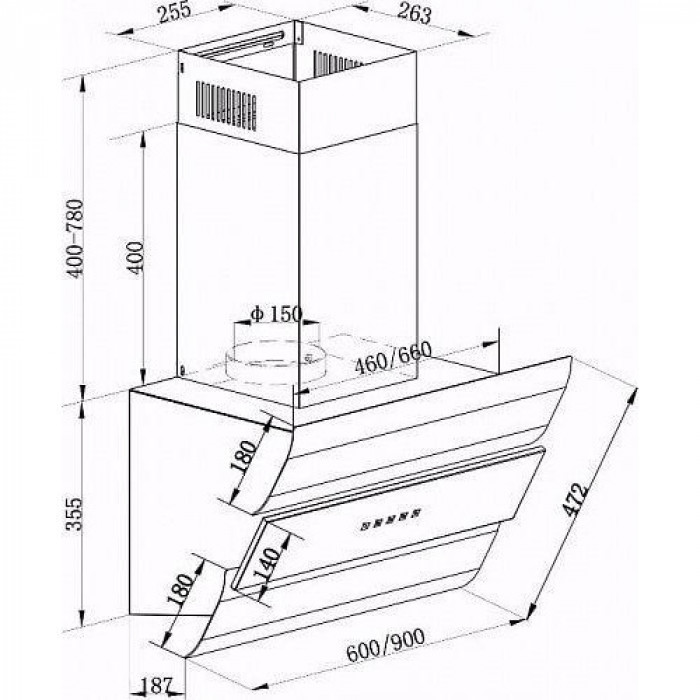 Витяжка похила Kaiser AT 6450 Eco