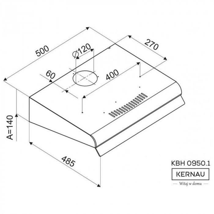 Витяжка пласка KERNAU KBH 0950.1 S