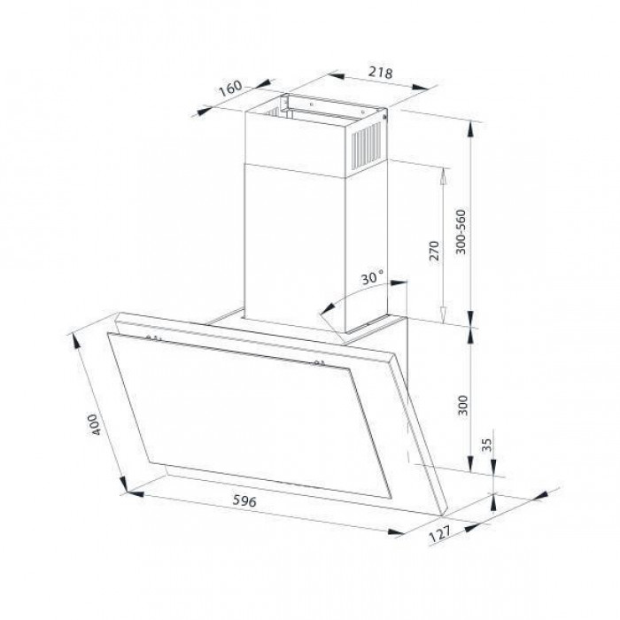 Витяжка похила MPM Product MPM-60-OM-35