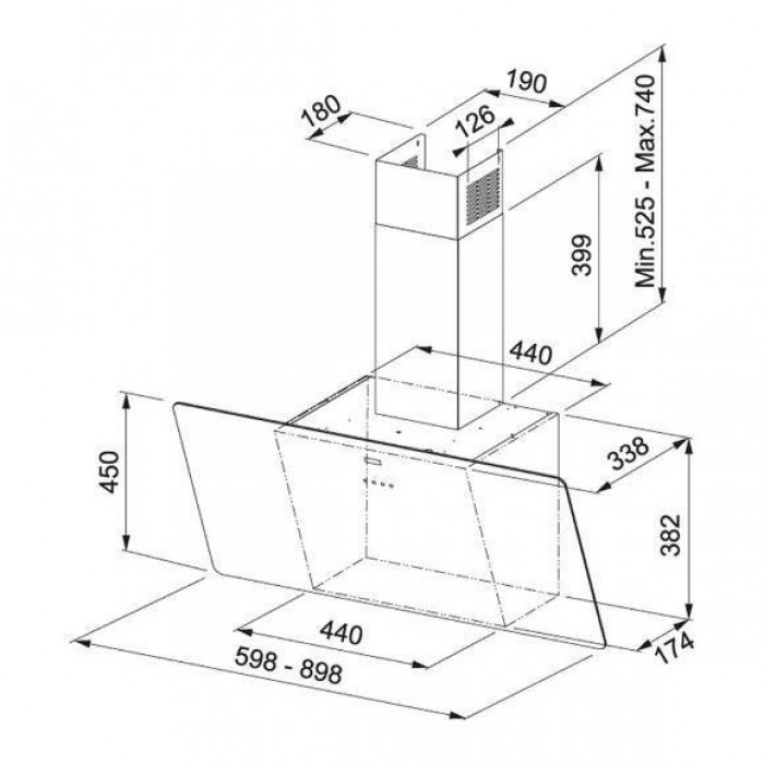 Витяжка похила Franke FPJ 615 V WH A (110.0361.903)