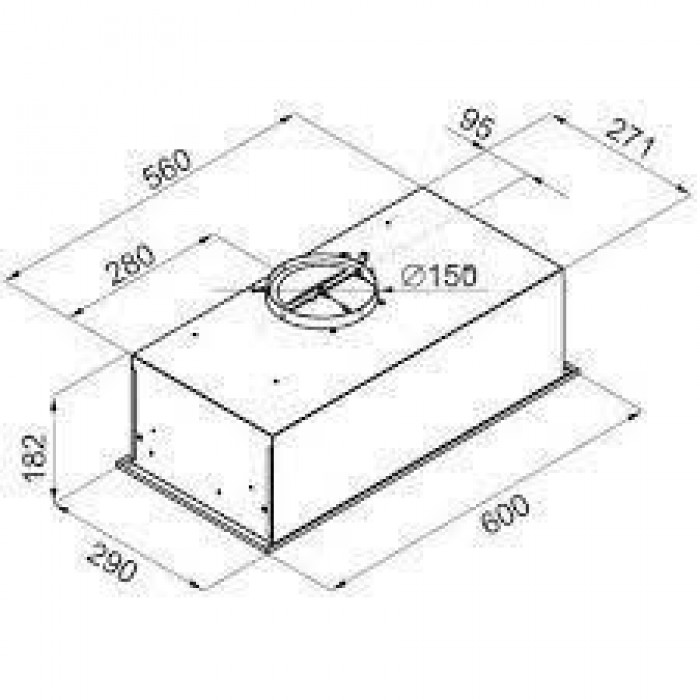 Витяжка вбудована MPM Product MPM-61-OW-65