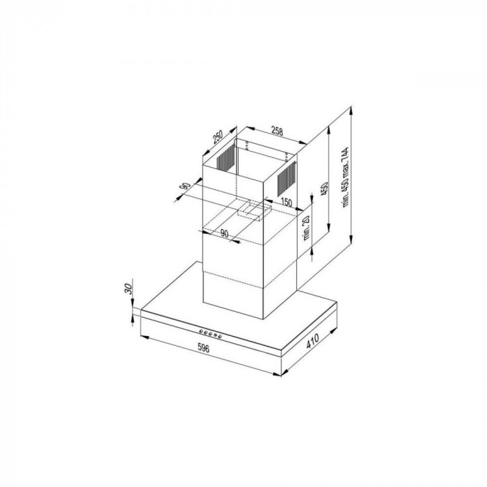 Витяжка Т-подібна MAAN Siena Soft 90 Satyna